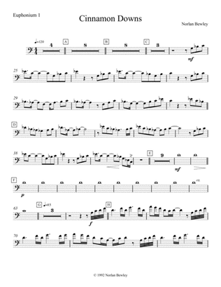 Cinnamon Downs - Tuba/Euphonium Ensemble and Harp Ensemble