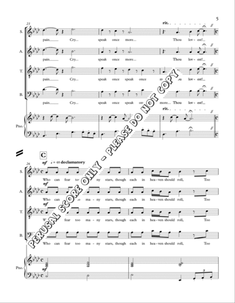 Beloved, Say Again 4-Part scores gallery preview page 5