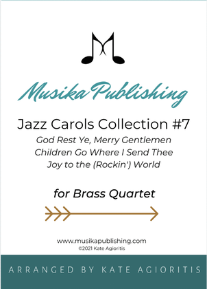 Book cover for Jazz Carols Collection for Brass Quartet - Set Seven