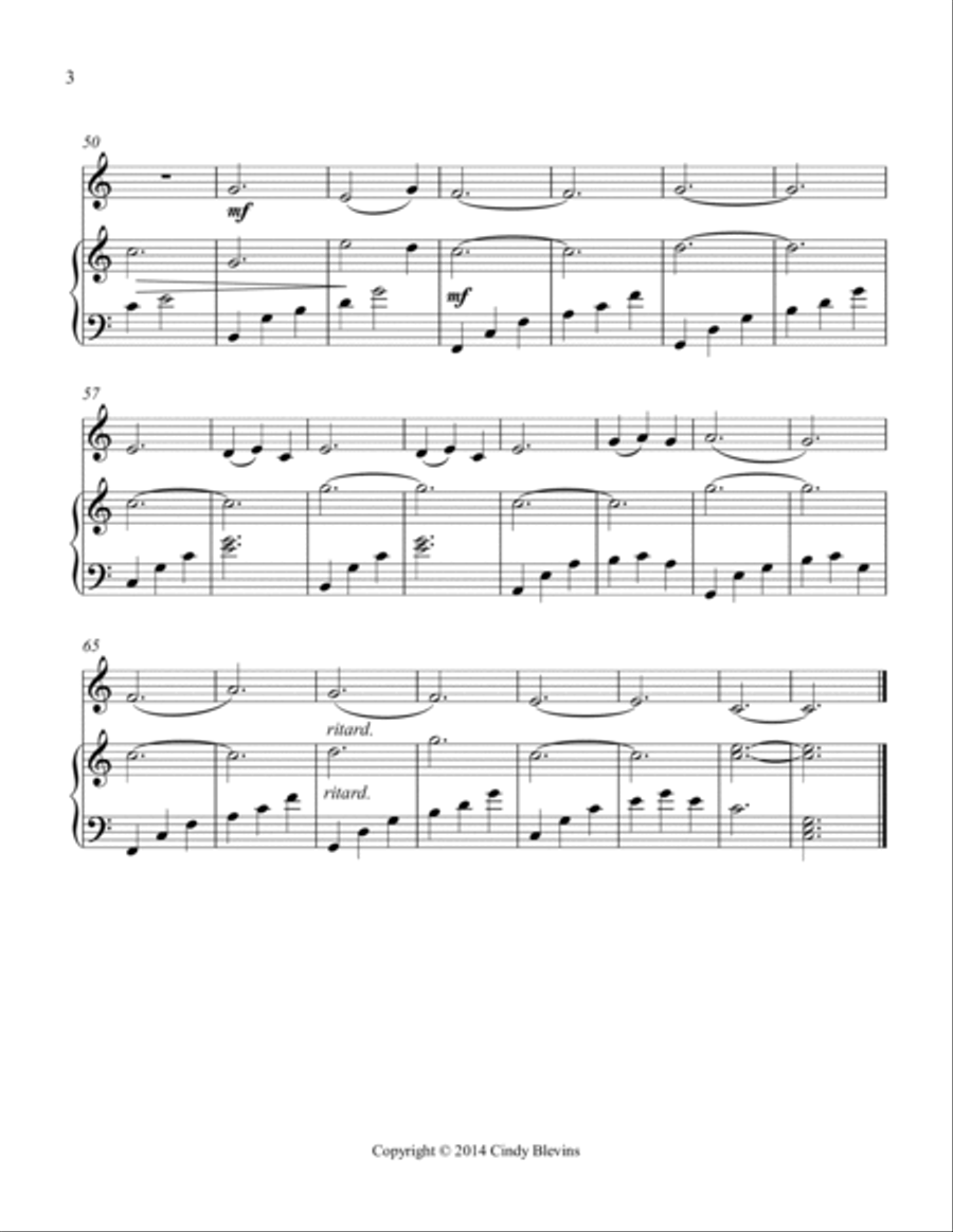 The Quiet One, for Harp and Violin String Duet scores gallery preview page 4
