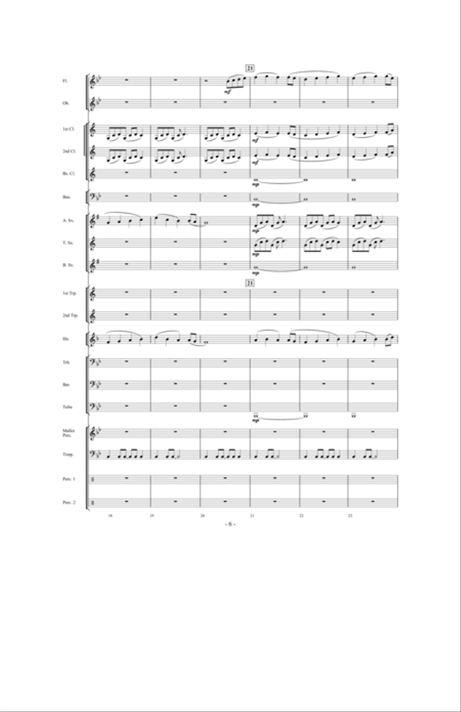 Prevailing Winds Concert Band scores gallery preview page 5