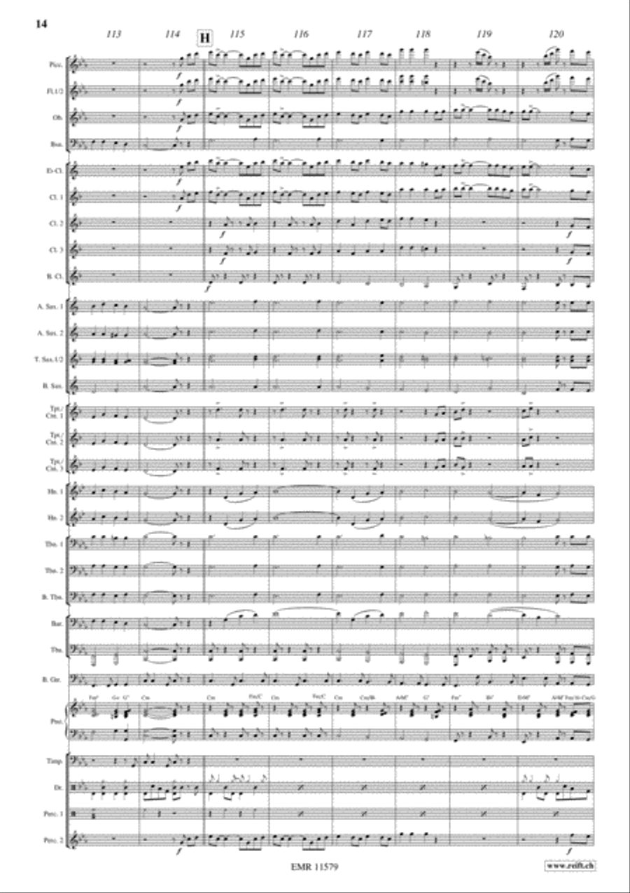 Flight To Italy Concert Band scores gallery preview page 15