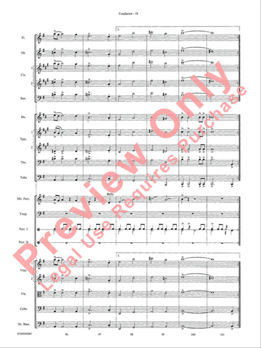 Go West! (Medley) Full Orchestra scores gallery preview page 22