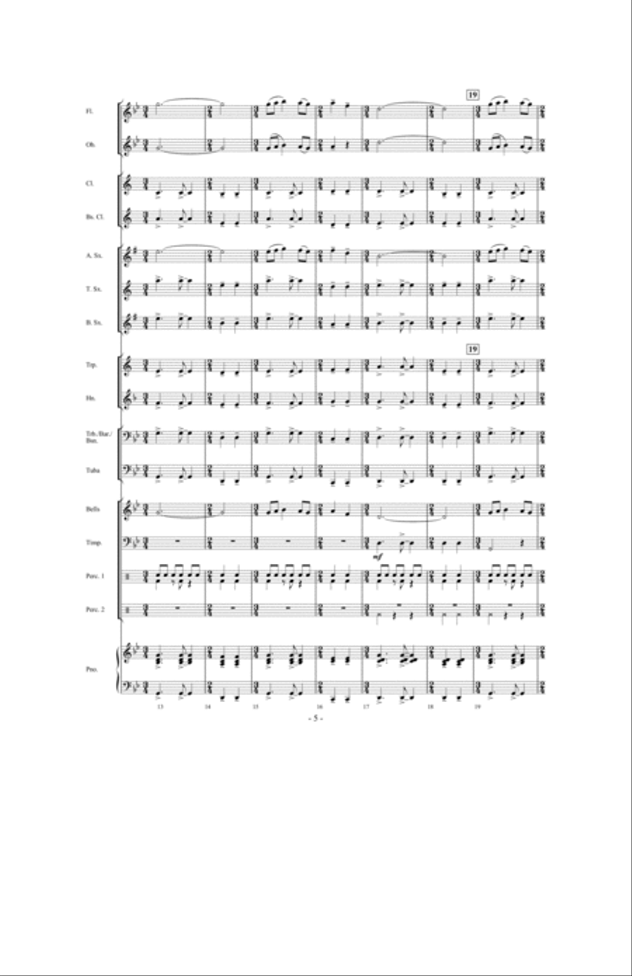 Time Traveler Concert Band scores gallery preview page 4