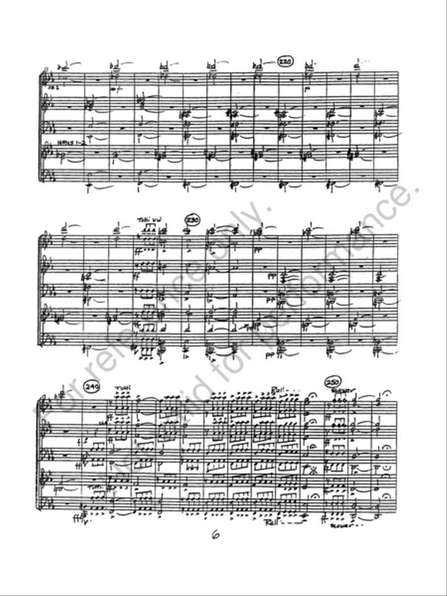 Symphony #5 In C Minor (1st Mvt.) Concert Band scores gallery preview page 7