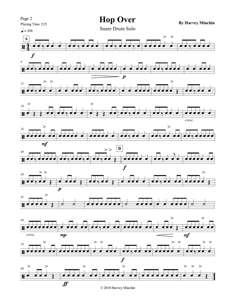 Snare Drum Solo Collection 1 Snare Drum scores gallery preview page 4