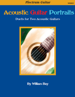 Book cover for Acoustic Guitar Portraits: Duets for Two Acoustic Guitars
