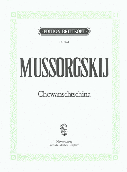 Chowanschtschina / The Princes Khovansky
