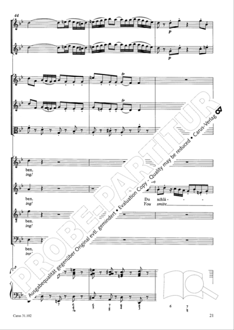 Lord God, your eyes are seeing truth in trusting (Herr, deine Augen sehen nach dem Glauben) ATB scores gallery preview page 22