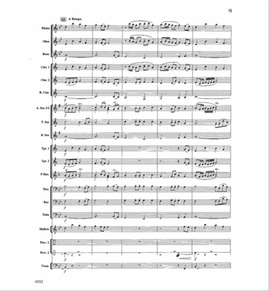 The Light Of Dawn Concert Band scores gallery preview page 14