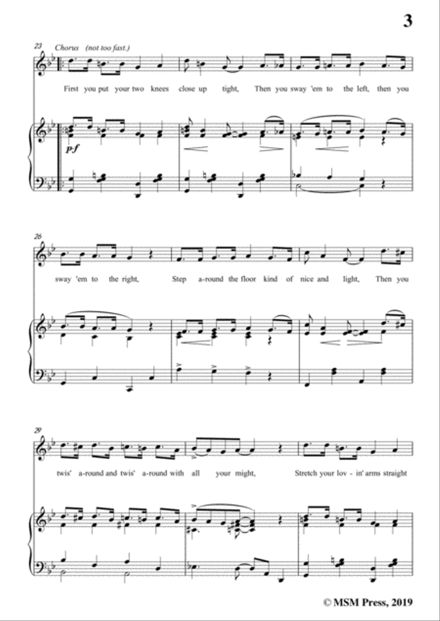 Chris Smith-Ballin' the Jack,in G Major,for Voice and Piano Voice Solo scores gallery preview page 5
