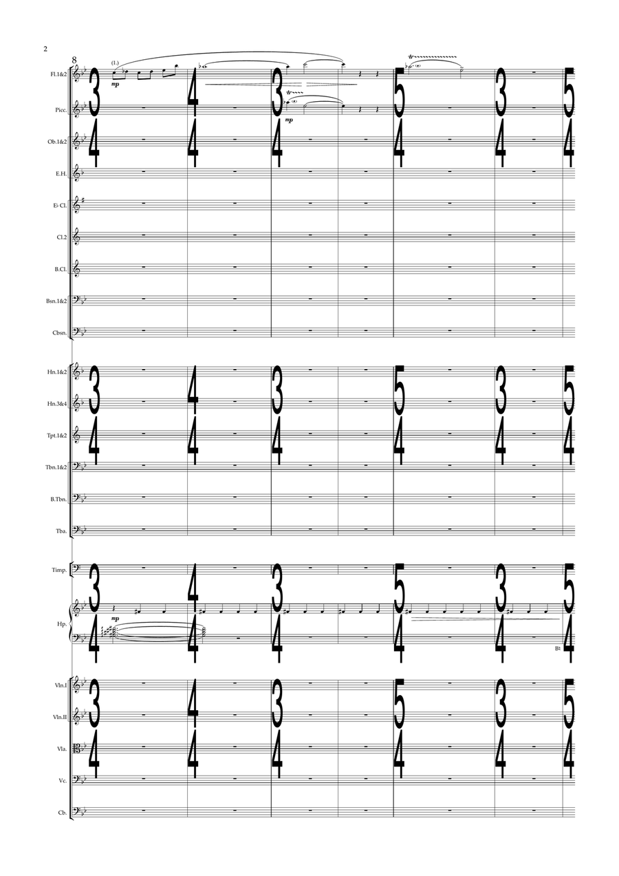Planetarium - Score Only Full Orchestra scores gallery preview page 2