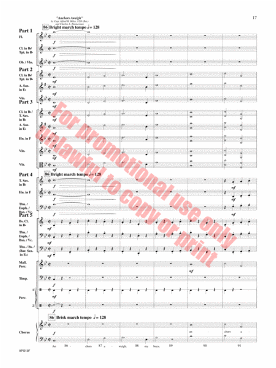 Armed Forces The Pride of America! Concert Band scores gallery preview page 18