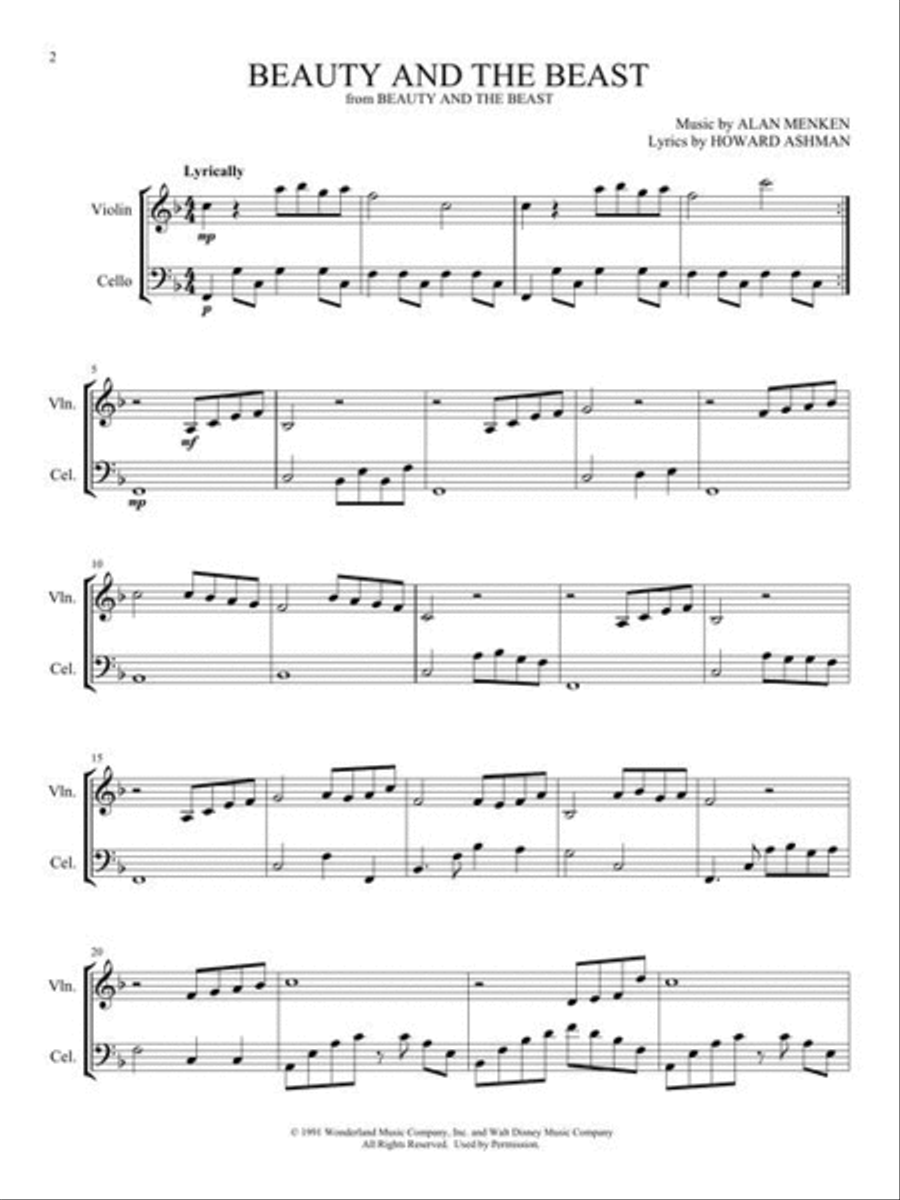 Big Book of Violin & Cello Duets String Duet scores gallery preview page 4
