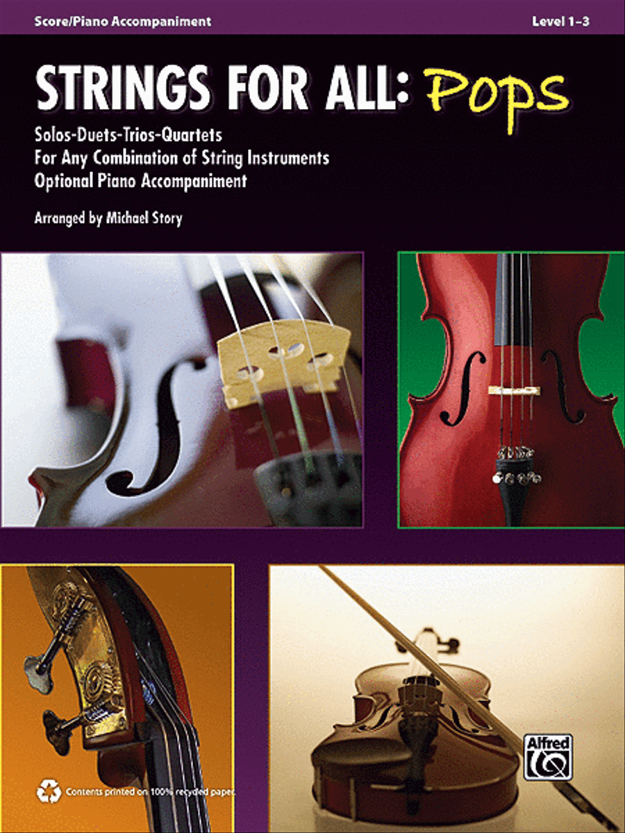 Strings for All -- Solo-Duet-Trio-Quartet with Optional Piano Accompaniment Small Ensemble scores gallery preview page 1