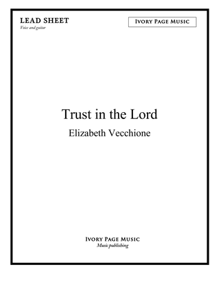 Book cover for Trust in the Lord - lead sheet