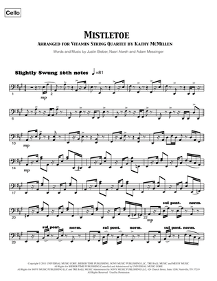 Book cover for Mistletoe - Cello
