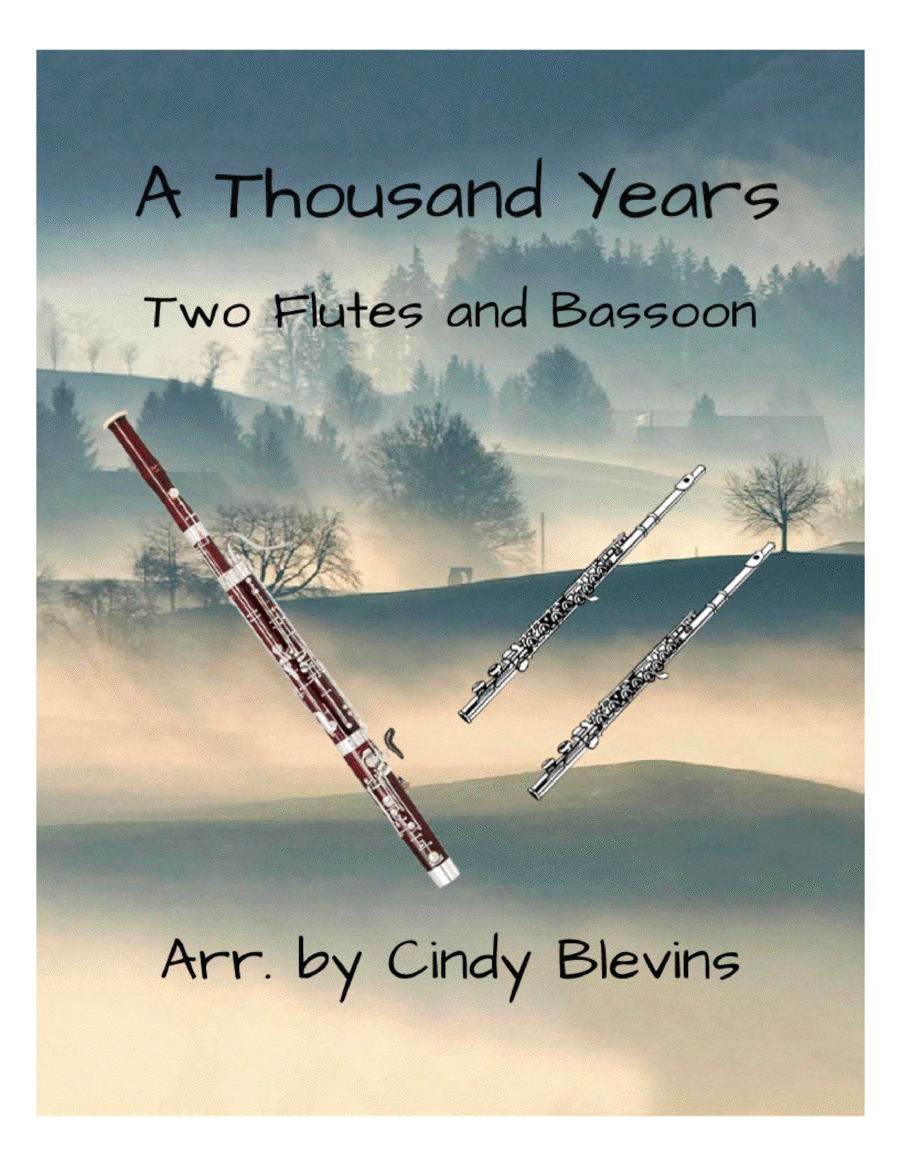 A Thousand Years Woodwind Trio scores gallery preview page 1