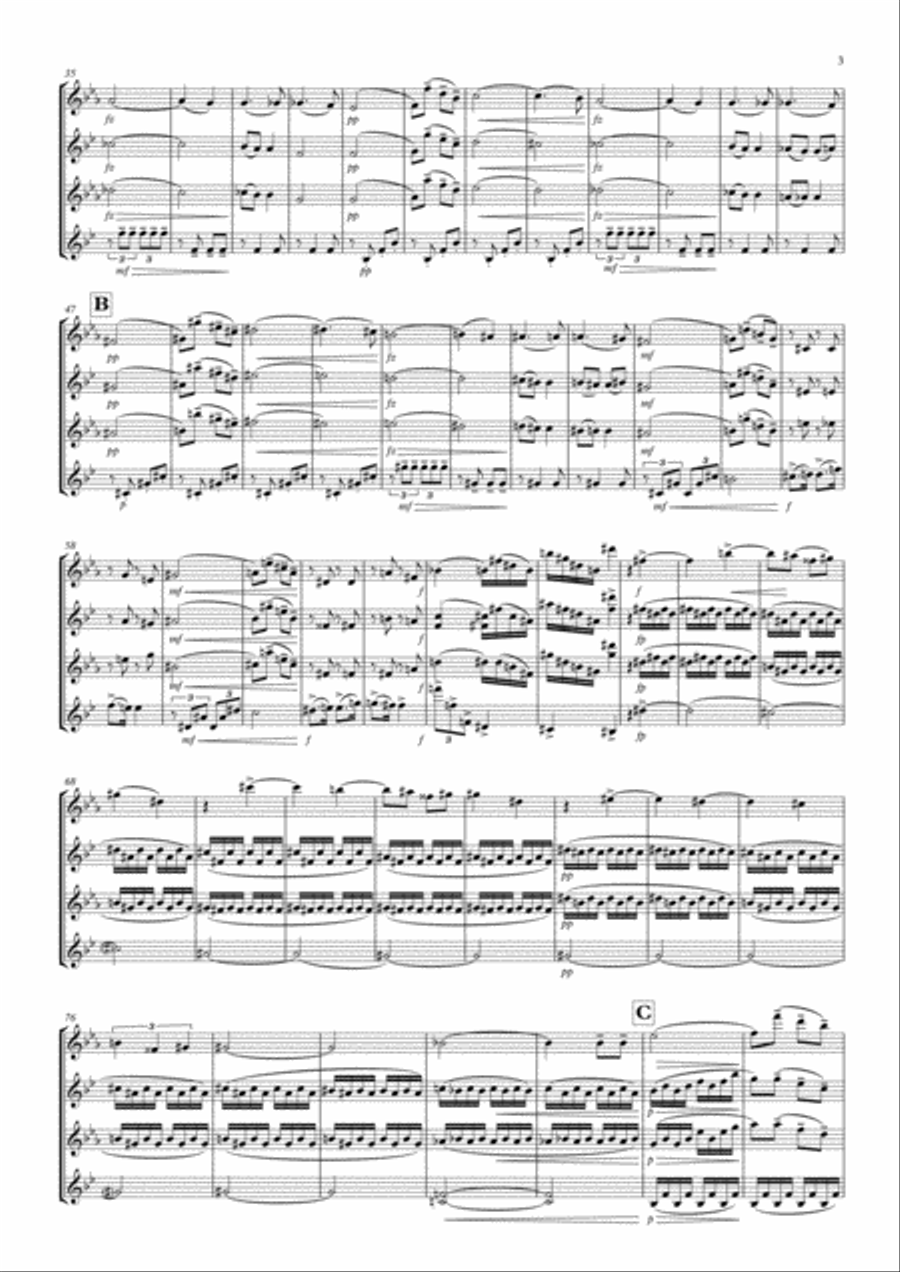 Three Idylls Woodwind Ensemble scores gallery preview page 3