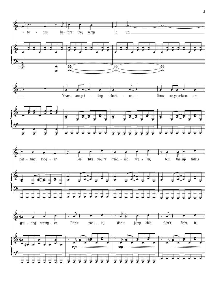 30/90 (from tick, tick... BOOM!) Piano, Vocal scores gallery preview page 3