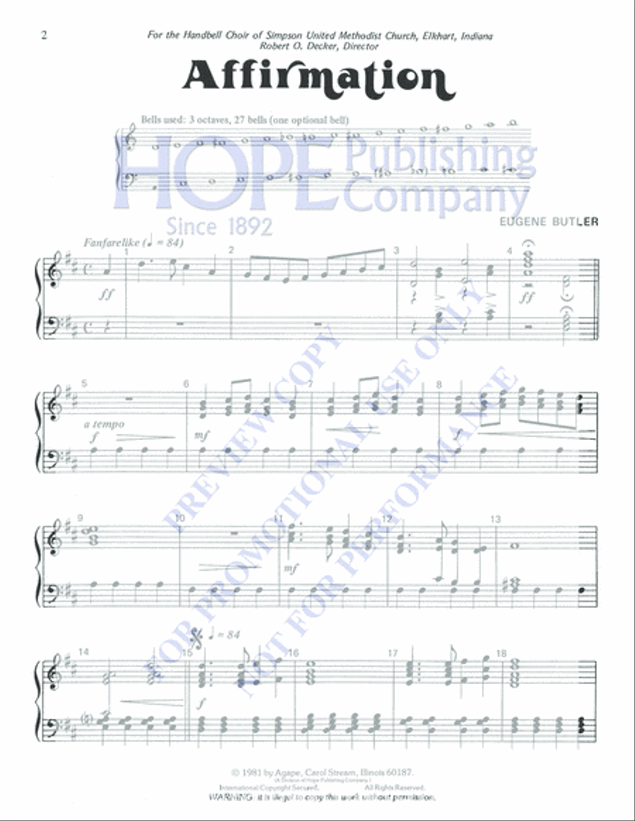 Affirmation and Litany 3-Octaves scores gallery preview page 2