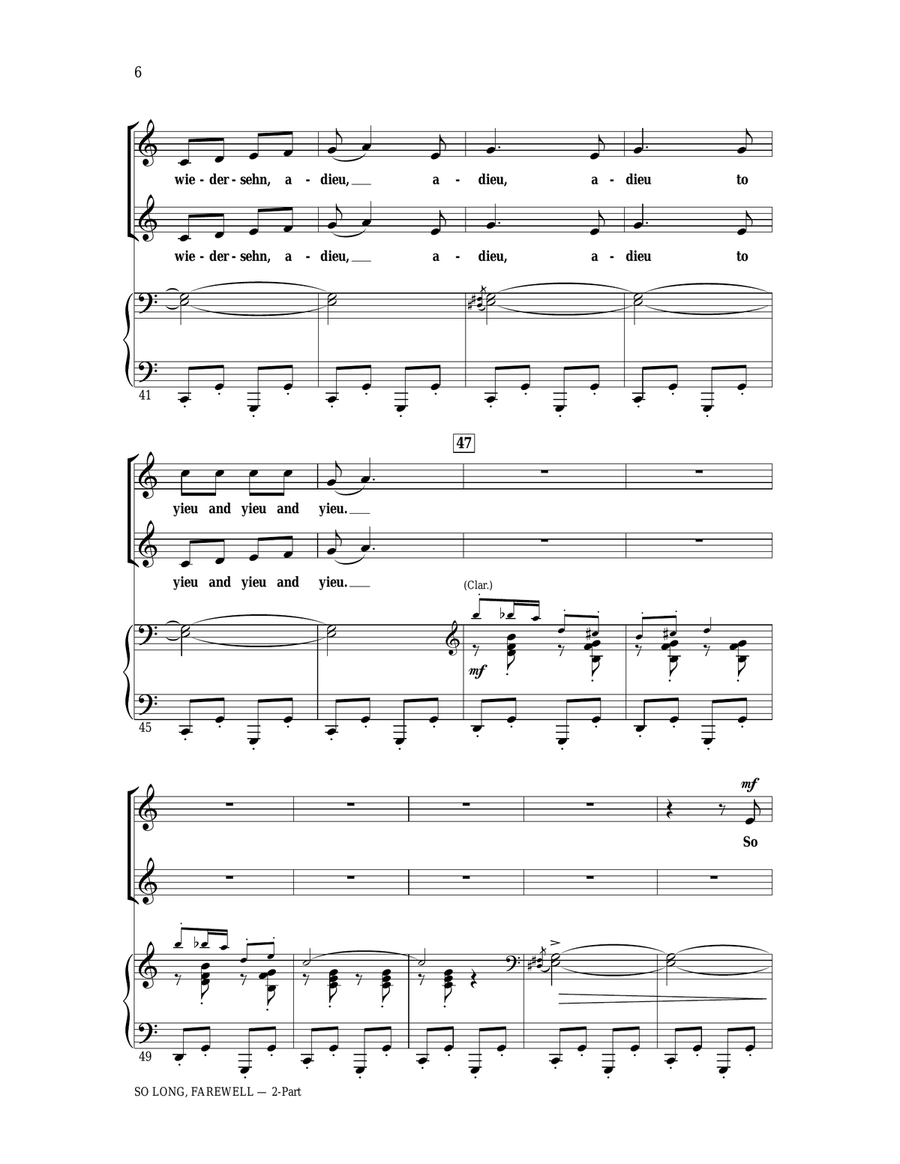 So Long, Farewell (from The Sound Of Music) 2-Part scores gallery preview page 5