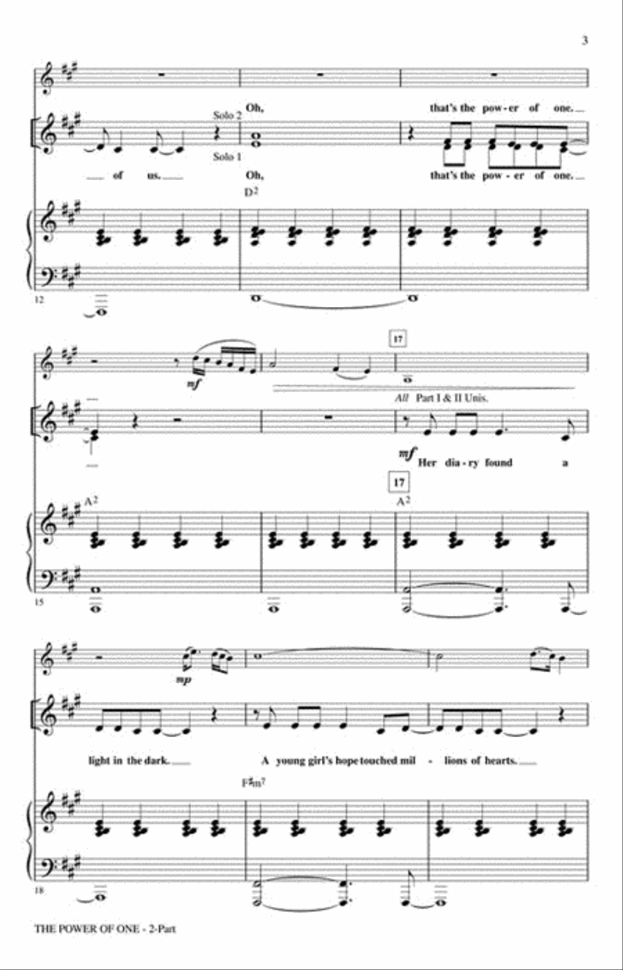 The Power of One 2-Part scores gallery preview page 3