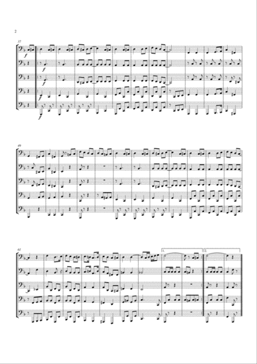 By the Beautiful Sea By the Beautiful Sea Tuba scores gallery preview page 2