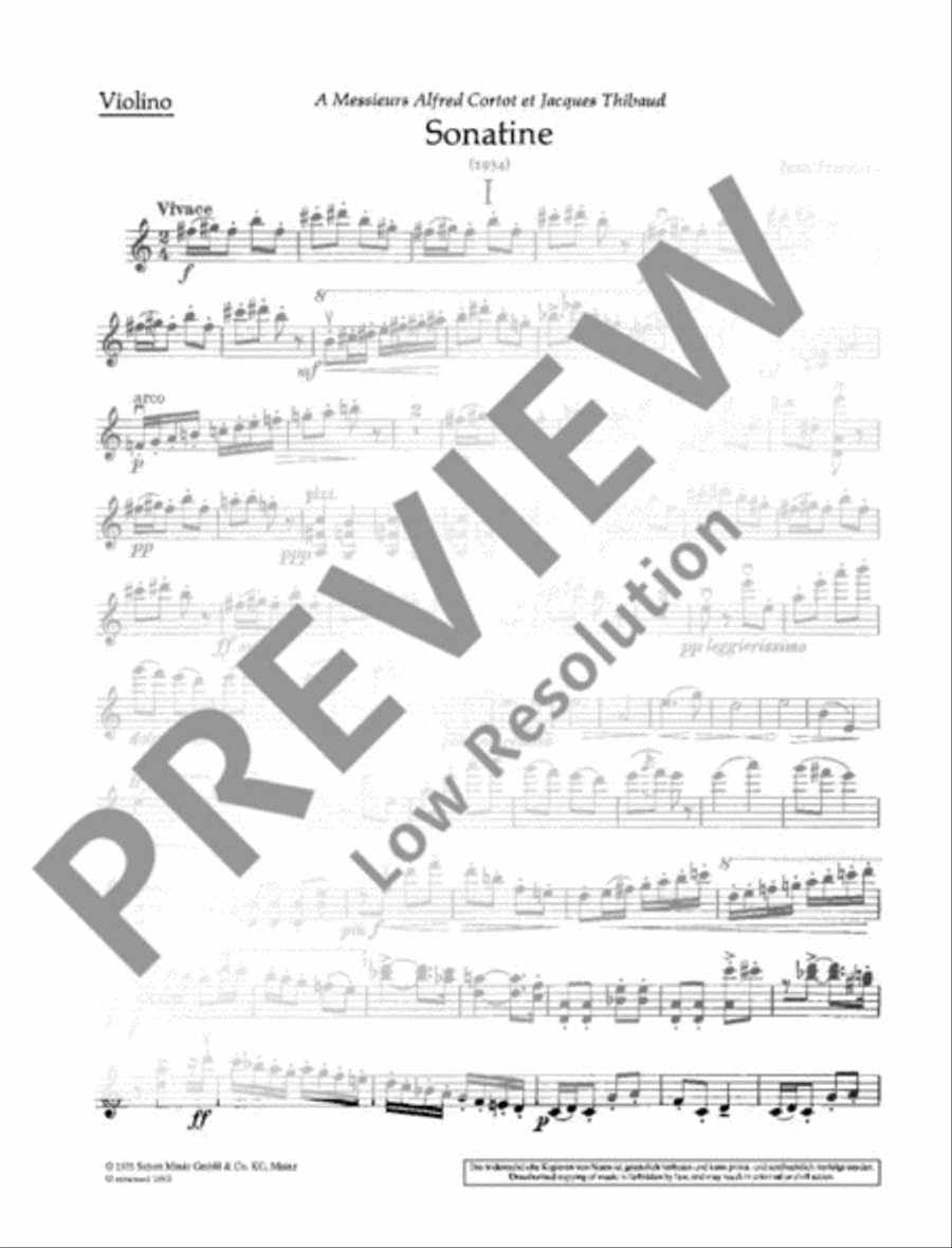 Sonatine Violin Solo scores gallery preview page 3