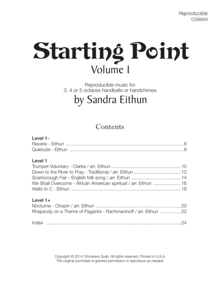 Starting Point, Volume 1 (3, 4 or 5 octaves) image number null