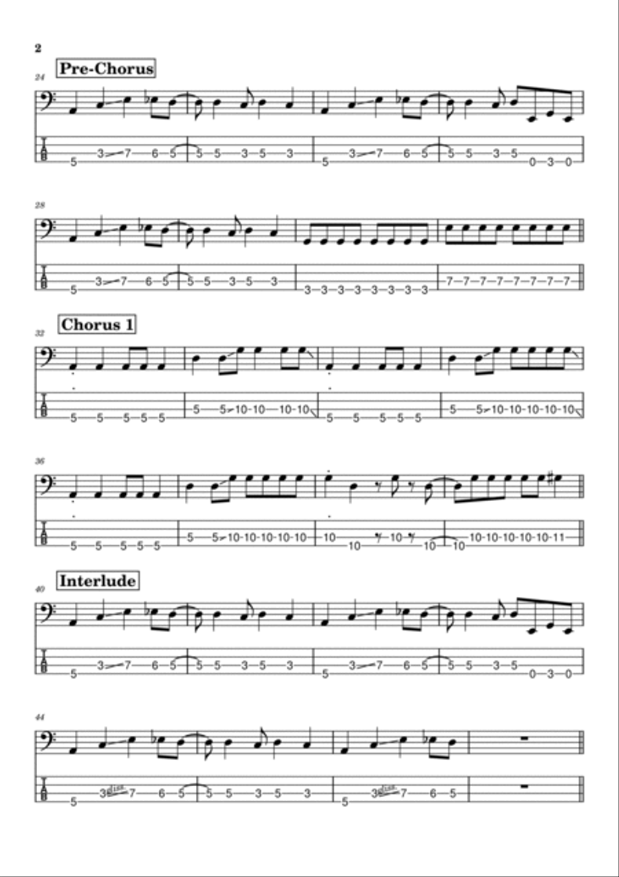 Original Prankster Guitar Tablature scores gallery preview page 2