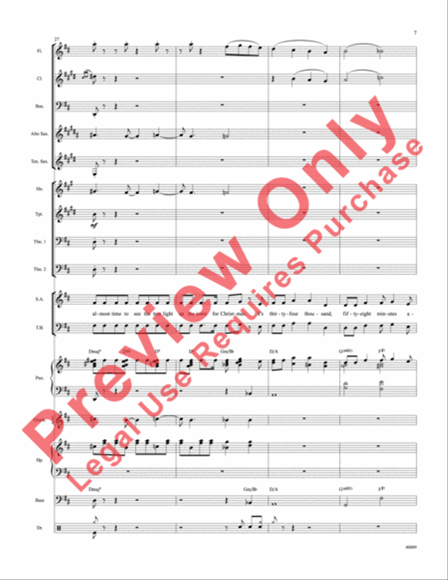 Counting Down to Christmas Choir scores gallery preview page 8