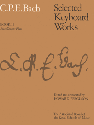 Book cover for Selected Keyboard Works, Book II: Miscellaneous Pieces