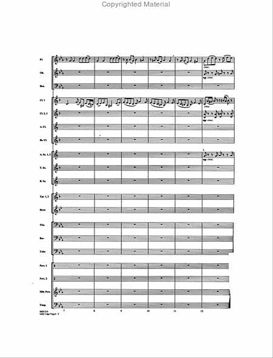 Lady Gaga Fugue Concert Band scores gallery preview page 3