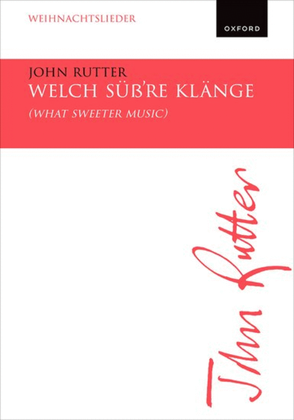 Book cover for Welch suss're Klange (What sweeter music)