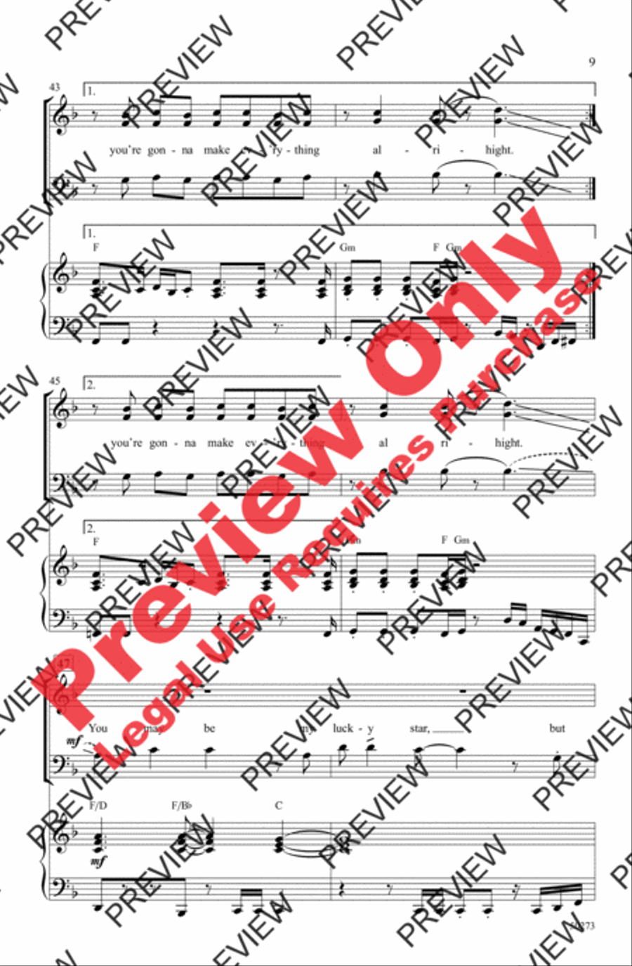 Lucky Star 3-Part scores gallery preview page 9