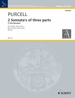 Book cover for 2 Sonatas of three parts