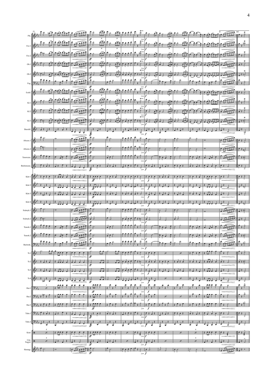 Indulókönyv 2020 - Partitúra II. kötet - Score Only Concert Band scores gallery preview page 5