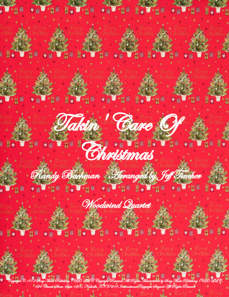 Takin' Care Of Christmas Takin' Care Of Christmas Woodwind Quartet scores gallery preview page 1