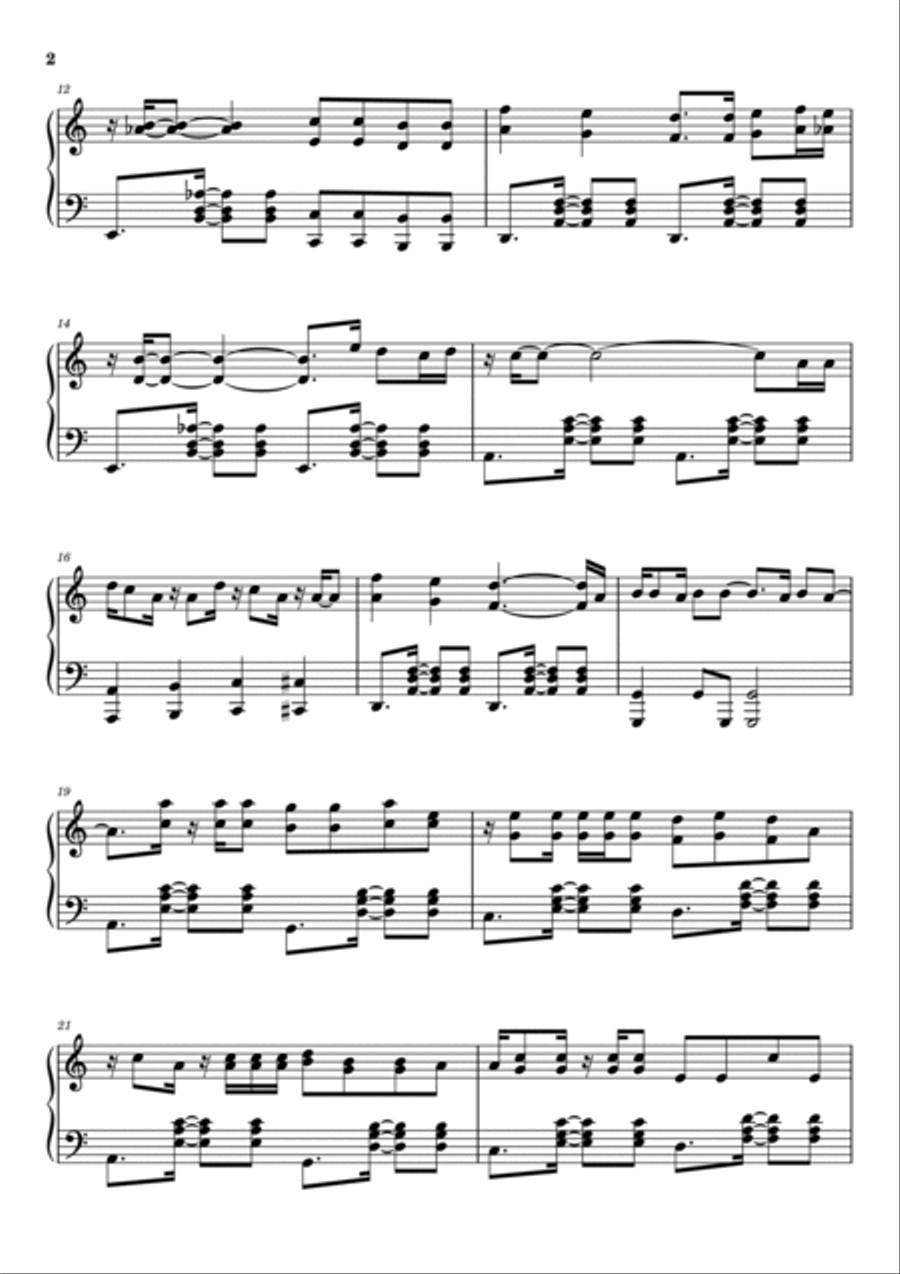 La Tortura La Tortura Piano Solo scores gallery preview page 2