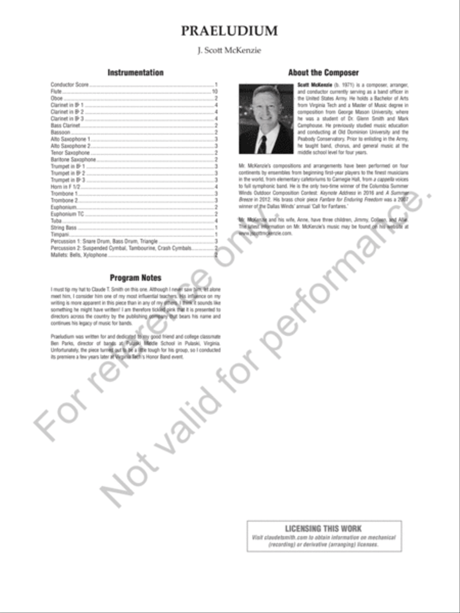 Praeludium Praeludium Concert Band scores gallery preview page 3