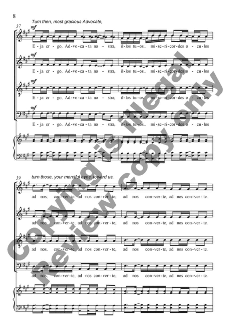 Ad te clamamus 4-Part scores gallery preview page 19