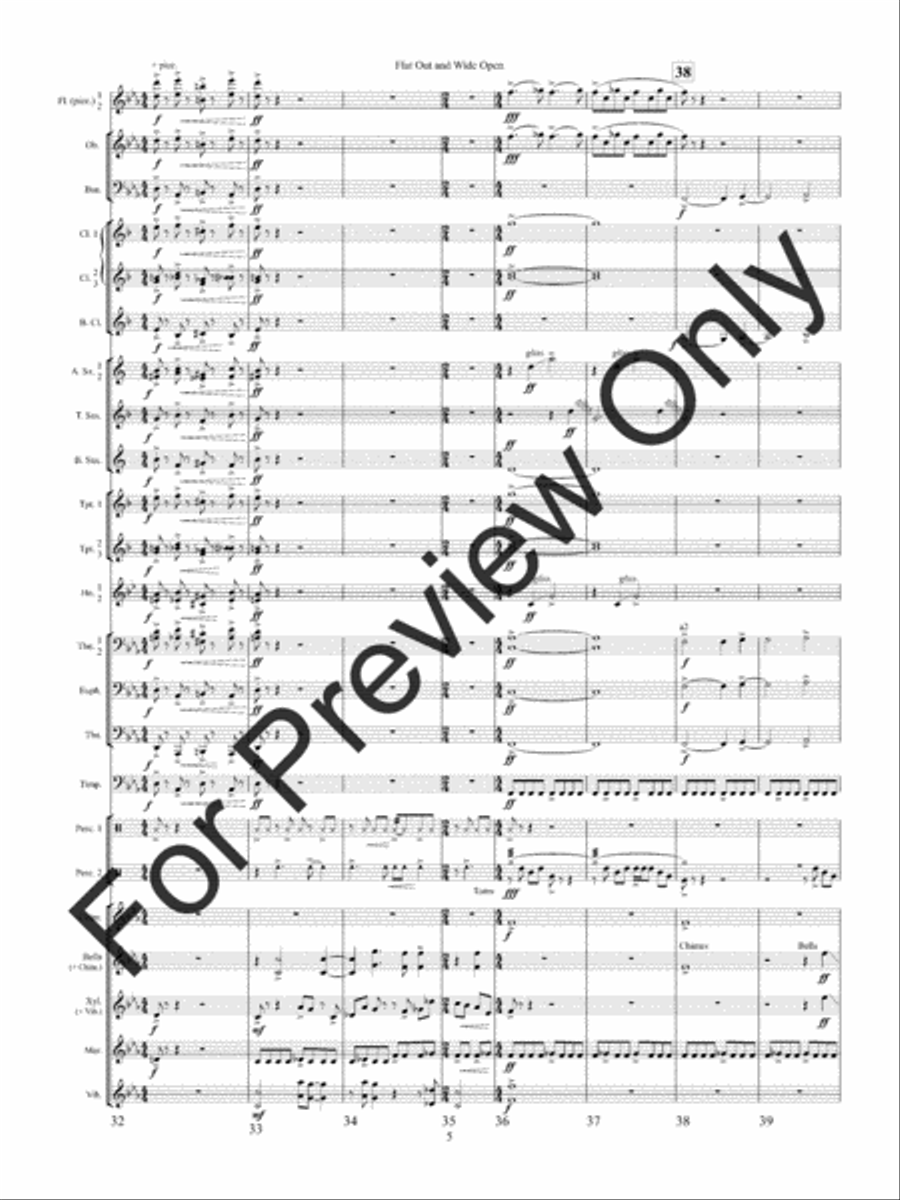 Flat Out and Wide Open Concert Band scores gallery preview page 8