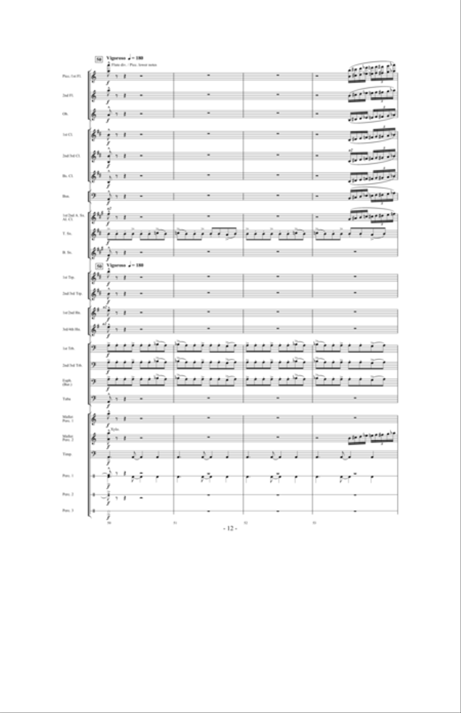In Pursuit of Troy Concert Band scores gallery preview page 10