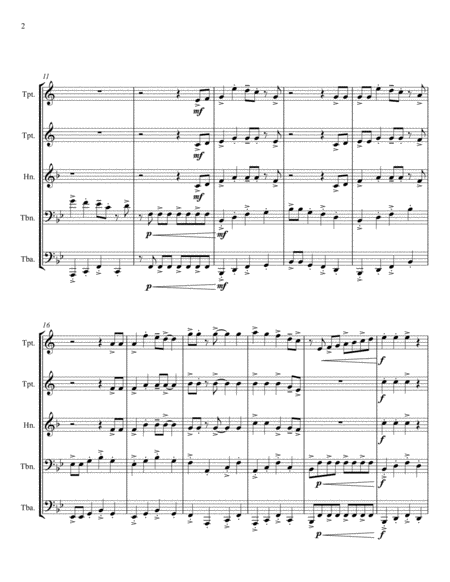 Swingin' Jingle Bells - for Brass Ensemble image number null