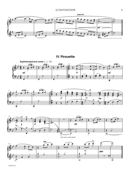 12 Diatonicisms (Solo Studies for the Developing Pianist)