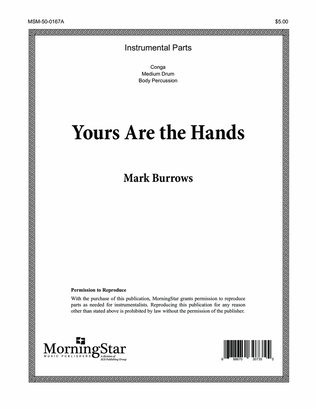 Yours Are the Hands (Downloadable Percussion Parts)