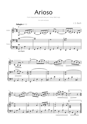 Arioso - Bach (Violin and piano)