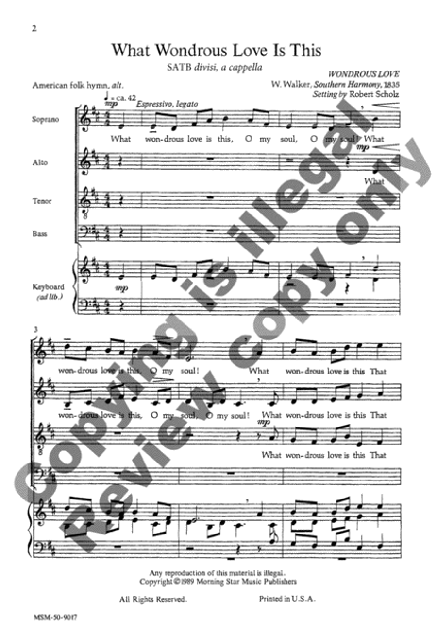 What Wondrous Love Is This Divisi scores gallery preview page 2