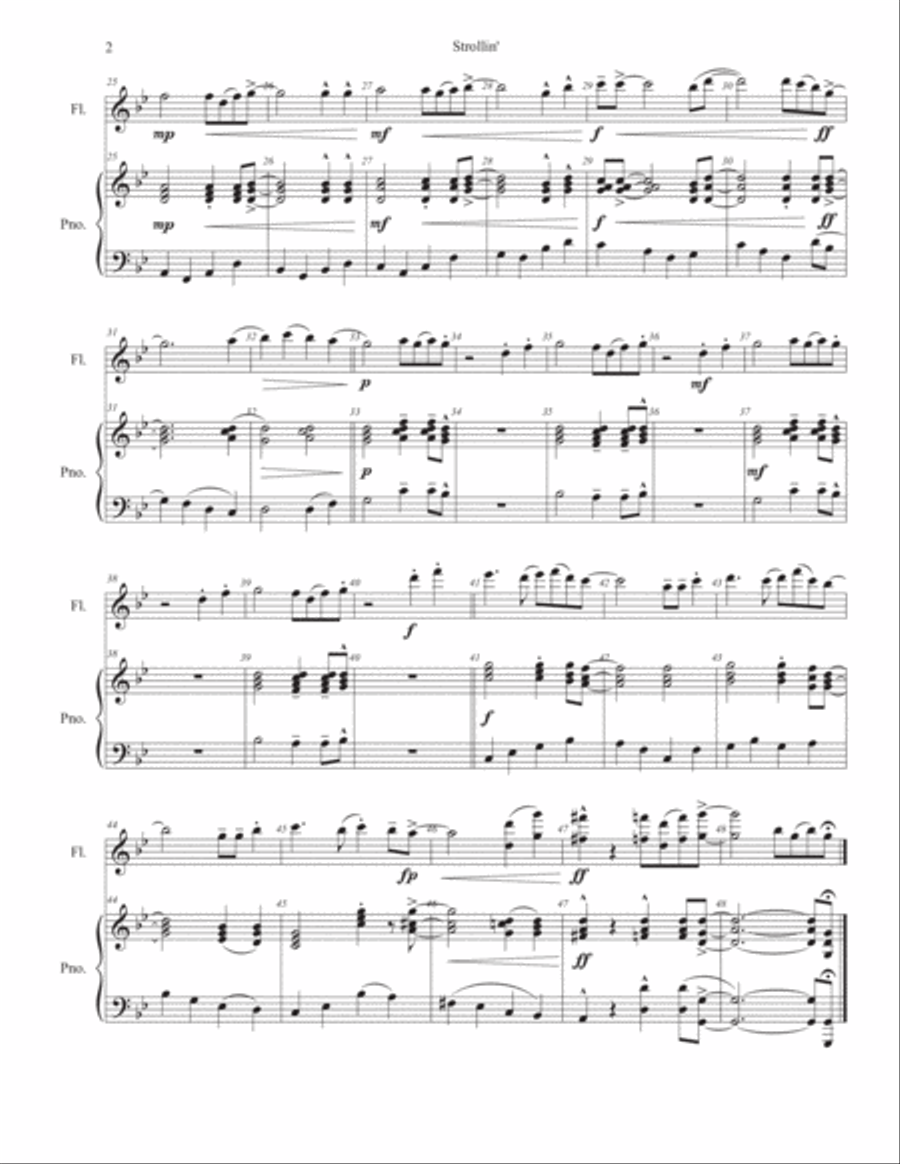Strollin' - Flex Solo for All Instruments Small Ensemble scores gallery preview page 5